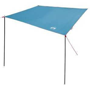vidaXL Tendone da caravan 240 x 460 cm Impermeabile Blu taffet&agrave;