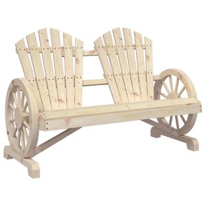 vidaXL Sedia da Giardino Adirondack 2 Posti in Legno Massello di Abete