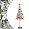 vidaXL Albero di Natale con 150 LED Bianco 120 cm PE e Acciaio