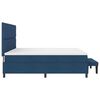 vidaXL Letto a molle con materasso Blu 200 x 200 cm Tessuto