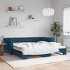 vidaXL Divano Letto con Letto Estraibile Blu 100x200 cm in Velluto