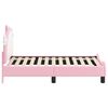 vidaXL Struttura letto per bambini con testata Rosa 70 x 140 cm PU