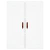 vidaXL Credenza Bianca 69,5x34x180 cm in Legno Multistrato