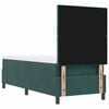 vidaXL Letto a Sorgente LED Verde Scuro 80 x 200 cm Tessuto