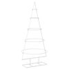 vidaXL Albero di Natale in metallo con supporto KUOPIO 125 cm Acciaio