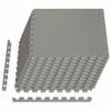 vidaXL Tappetino per piscina 12 pz Grigio 4,32 m&sup2; Schiuma EVA