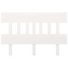 vidaXL Testiera per Letto Bianca 138,5x3x81 cm Legno Massello di Pino