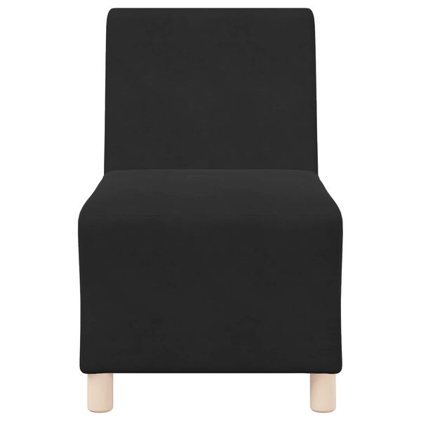 vidaXL | Unit&agrave; di Divano Modulare Senza Braccioli | Nero 55 x 74 x 82 cm