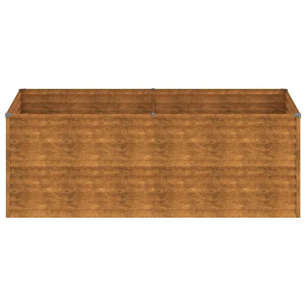 vidaXL Fioriera Rialzata da Giardino 196x100x69 cm in Acciaio Corten