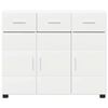 vidaXL Credenza FLORIN Bianco 88,5 x 30,5 x 73 cm Legno multistrato