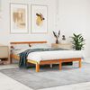 vidaXL Letto senza Materasso Marrone Cera 135x190 cm in Legno di Pino