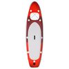 vidaXL Set Tavola da SUP Gonfiabile Rosso 360x81x10 cm