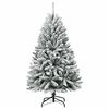 vidaXL Albero di Natale artificiale con 150 LED Verde e Bianco 120 cm