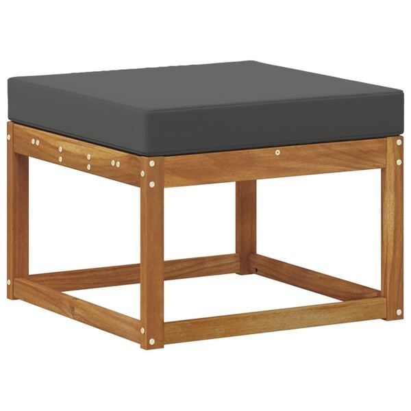 vidaXL Set di divani da esterno con cuscino 5 pcs Naturale e Antracite