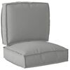 vidaXL Set di Cuscini per Pallet Tessuto Oxford Grigio 50 x 50 x 12 cm