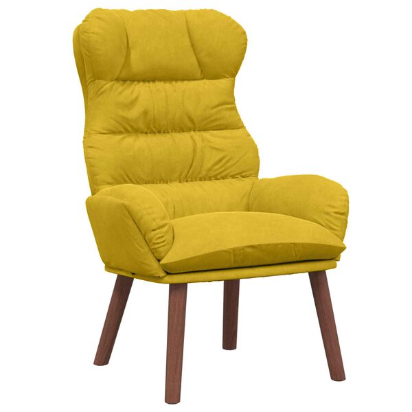 vidaXL poltrona Giallo 69 x 74 x 93 cm Velluto