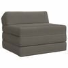vidaXL Divano Letto Pieghevole Grigio Chiaro 200 x 70 x 10 cm