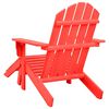 vidaXL Sedia Giardino Adirondack con Ottomana Massello di Abete Rossa