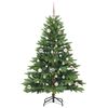 vidaXL Albero di Natale artificiale con 150 LED Verde 150 cm PE e PVC