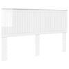 vidaXL Testiera con testiera Bianco Lucido 160 cm Legno multistrato