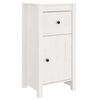 vidaXL Credenza Bianca 40x35x80 cm in Legno Massello di Pino