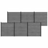 vidaXL Set di Recinzione 1045 x 186 cm WPC e Alluminio Grigio