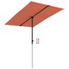 vidaXL Ombrellone da Giardino Palo in Alluminio 2x1,5 m Terracotta