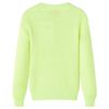 Maglione da Bambina Lavorato a Mano Giallo Neon 128