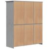 vidaXL Armadio BODO 146x53,5x173 cm in Legno Massello di Pino Grigio