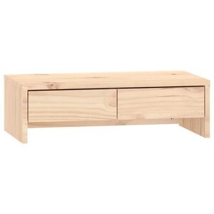 vidaXL Supporto per Monitor 50x27x15 cm in Legno Massello di Pino