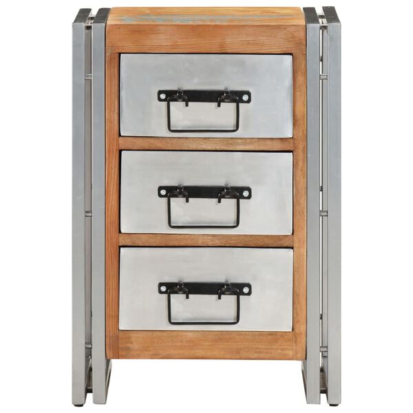 vidaXL Cassettiera 40x30x60 cm in Legno Massello di Recupero