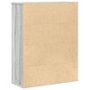 vidaXL Libreria Grigio Sonoma 60x24x76,5 cm in Legno Multistrato