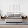 vidaXL Comodini a Muro 2 pz Rovere Fumo 45x26x28,5 cm