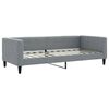 vidaXL Divano Letto Estraibile Cassetti Grigio Chiaro 100x200 Tessuto