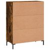 vidaXL Credenza Rovere Fumo 69,5x34x90 cm in Legno Multistrato