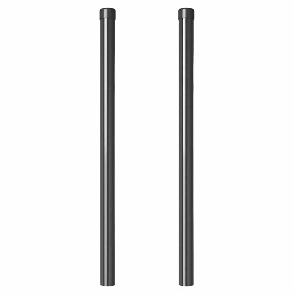 vidaXL Palo della recinzione 2 pcs Grigio 80 cm