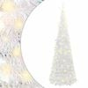 vidaXL Albero di Natale Artificiale Pop-up con 50 LED Bianco 120 cm