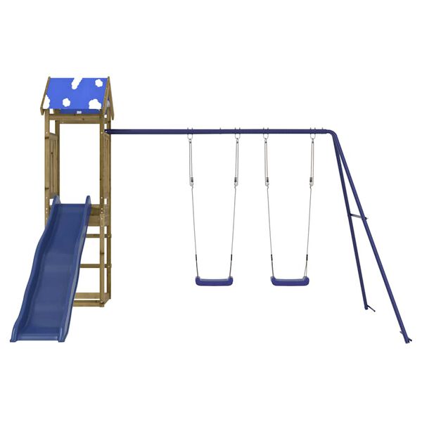 vidaXL Set da Gioco da Esterno in Legno di Pino Impregnato