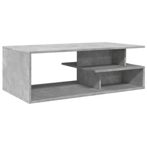 vidaXL Tavolino Salotto Grigio Cemento 102x55x35 cm Legno Multistrato