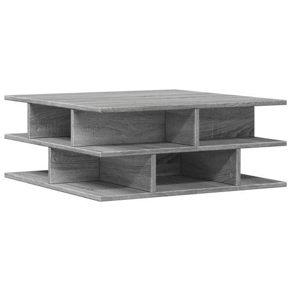 vidaXL Tavolino da Salotto Grigio Sonoma 70x70x29 cm Legno Multistrato