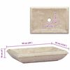 vidaXL Lavandino Crema 50x35x10 cm in Marmo