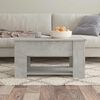vidaXL Tavolino da Salotto Grigio Cemento 79x49x41cm Legno Multistrato