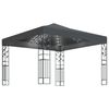 vidaXL Gazebo con Stringa di Luci LED 3x3 m Antracite