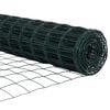 vidaXL Recinzione con Posto Verde 1 x 25 m Acciaio e PVC