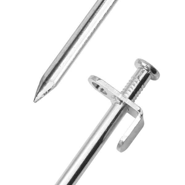 vidaXL Picchetti per Tenda 24 pz 19,5 cm 8 mm in Acciaio Zincato