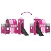 vidaXL Struttura del letto loft per bambini Nero e rosa 99,5 x 200 cm