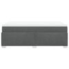 vidaXL Giroletto a Molle con Materasso Grigio Scuro 120x190cm Tessuto