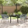 vidaXL Set da Pranzo per Giardino con cuscino 3 pcs Grigio