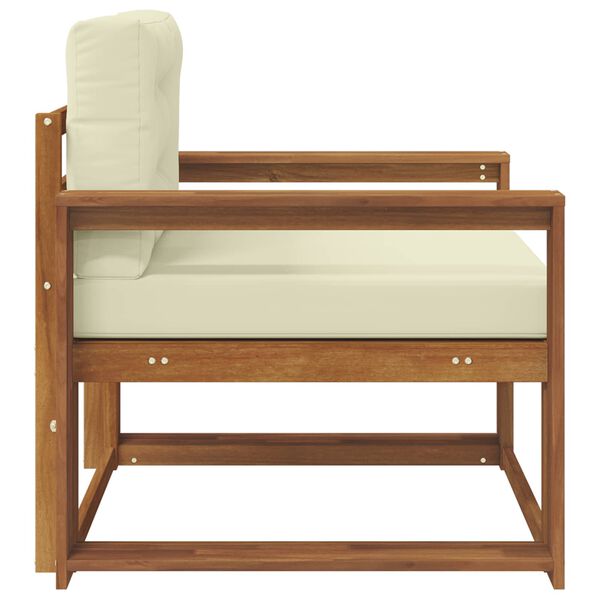 vidaXL Divano centrale per esterno Legno di Acacia Massello Naturale