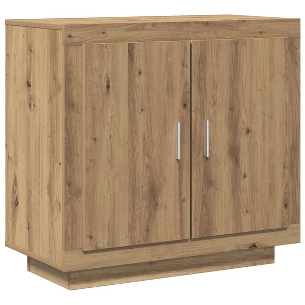 vidaXL Credenza Rovere Artigianale 80x40x75 cm in Legno Multistrato